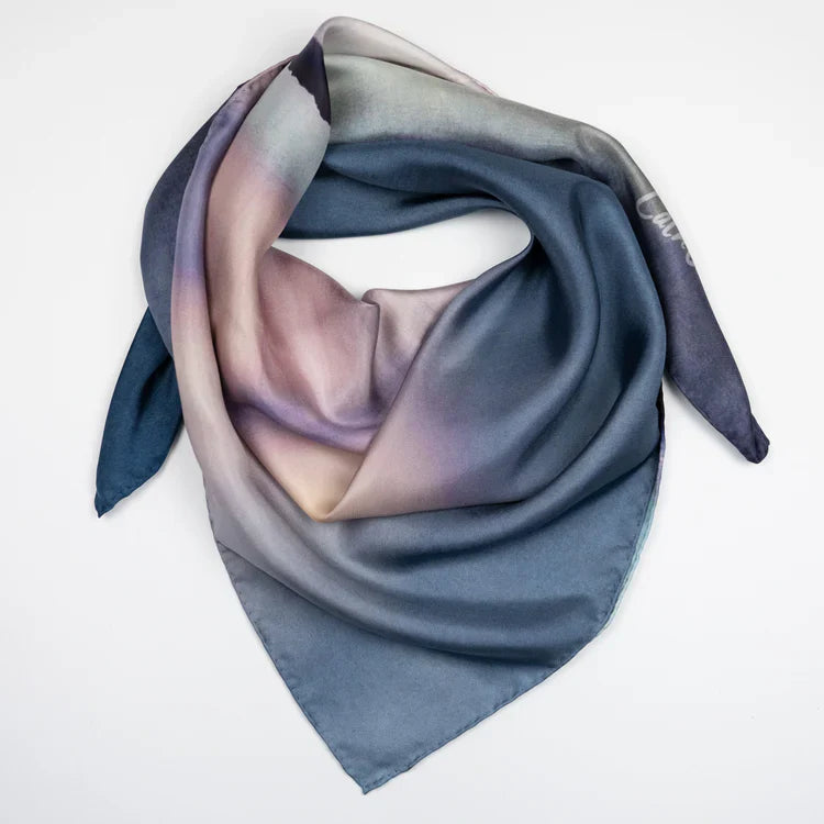 Silk Scarf 'Arisaig Aurora' Camusdarach | Scottish Creations