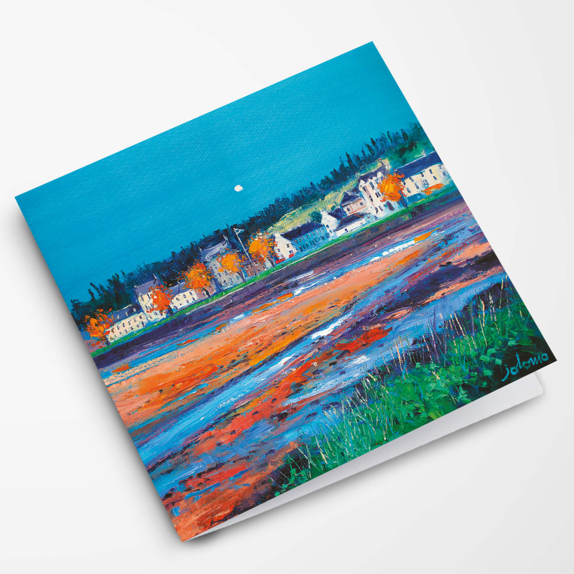 Autumn Gloaming, Lochgilphead Card | Scottish Creations