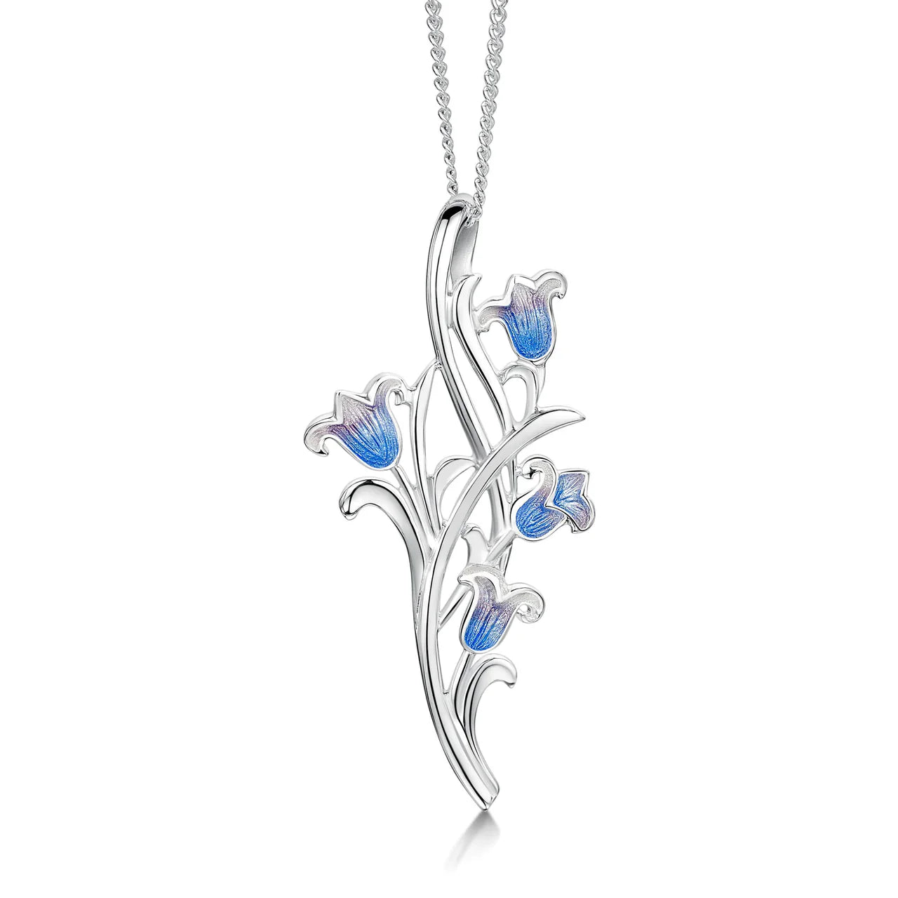 Bluebell 4 Flower Necklace by Sheila Fleet | Scottish Creations