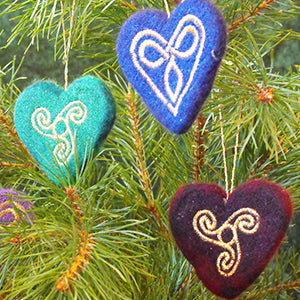 Celtic Heart Decorations | Scottish Creations