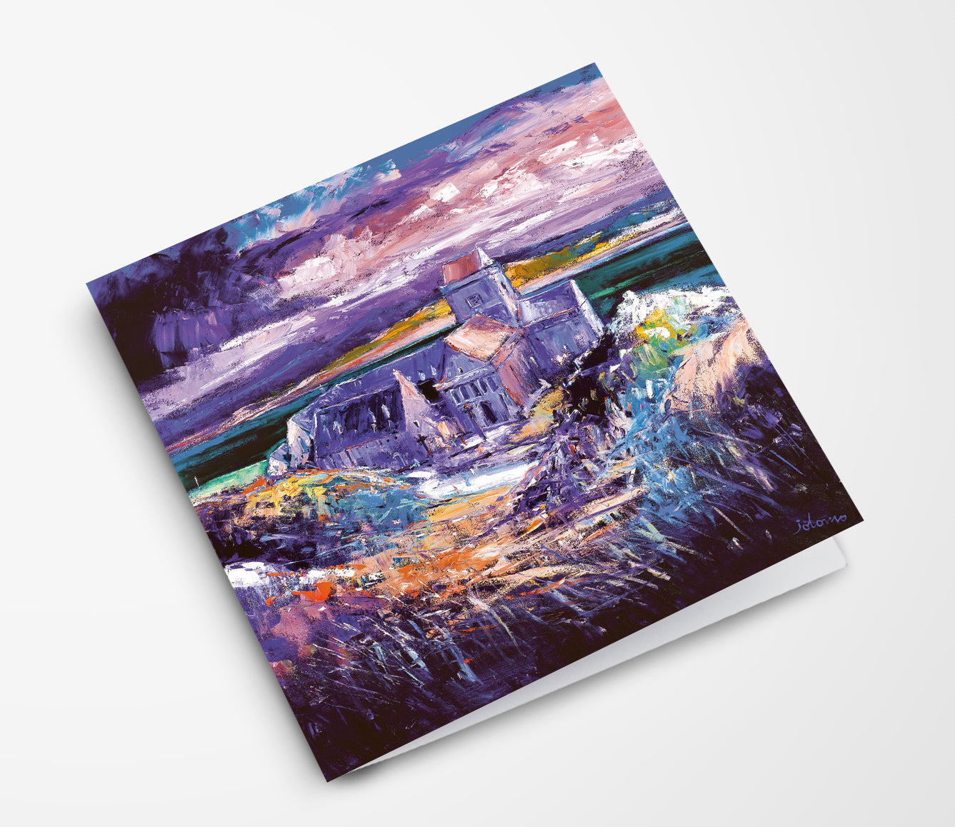 Evening Gloaming, The Abbey, Iona Card | Scottish Creations