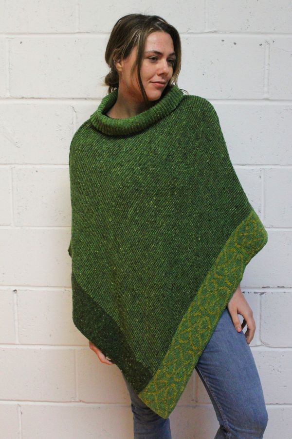 Mull Cape in Fern Donegal Wool | Scottish Creations