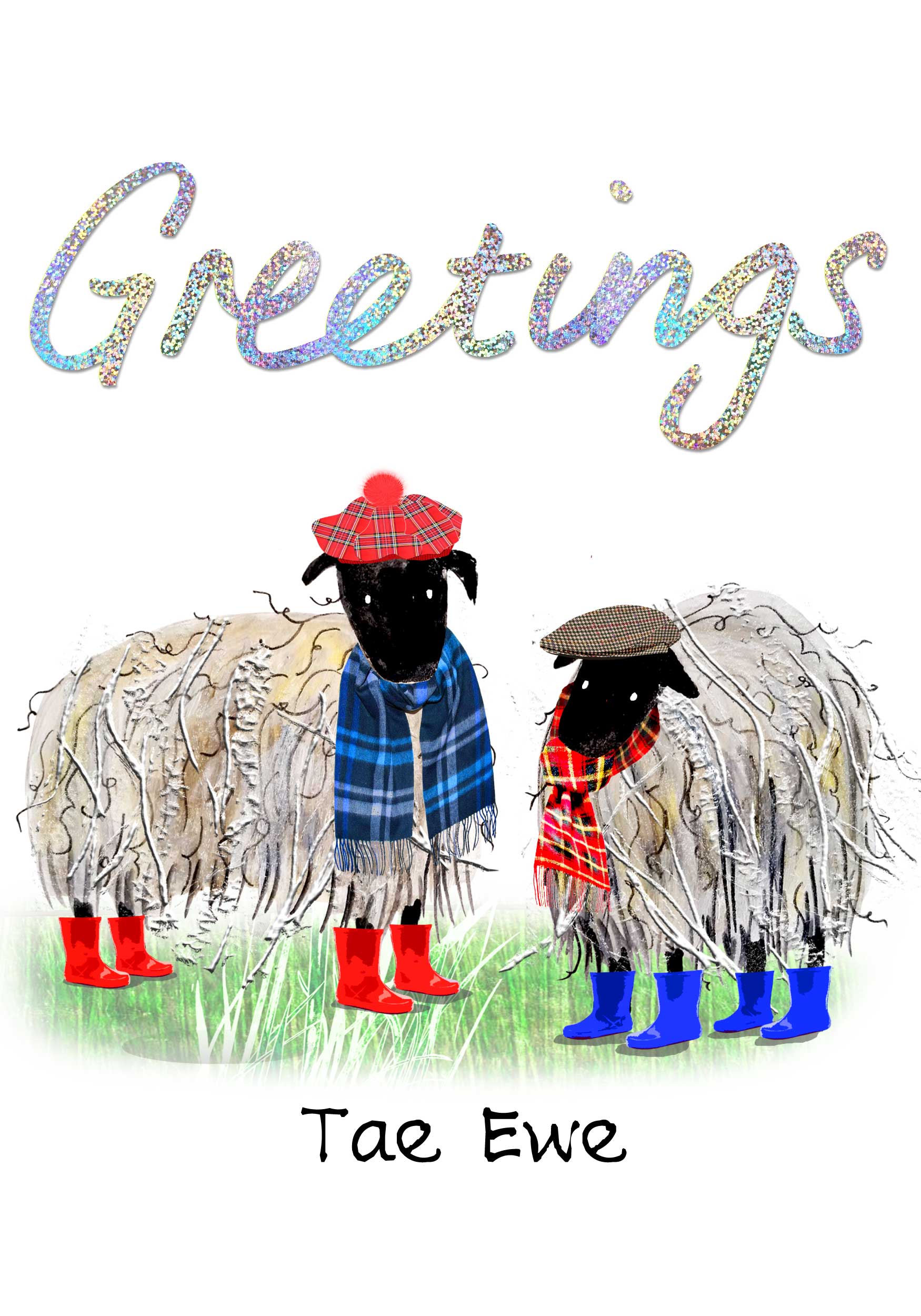 Greetings Tae Ewe Card | Scottish Creations