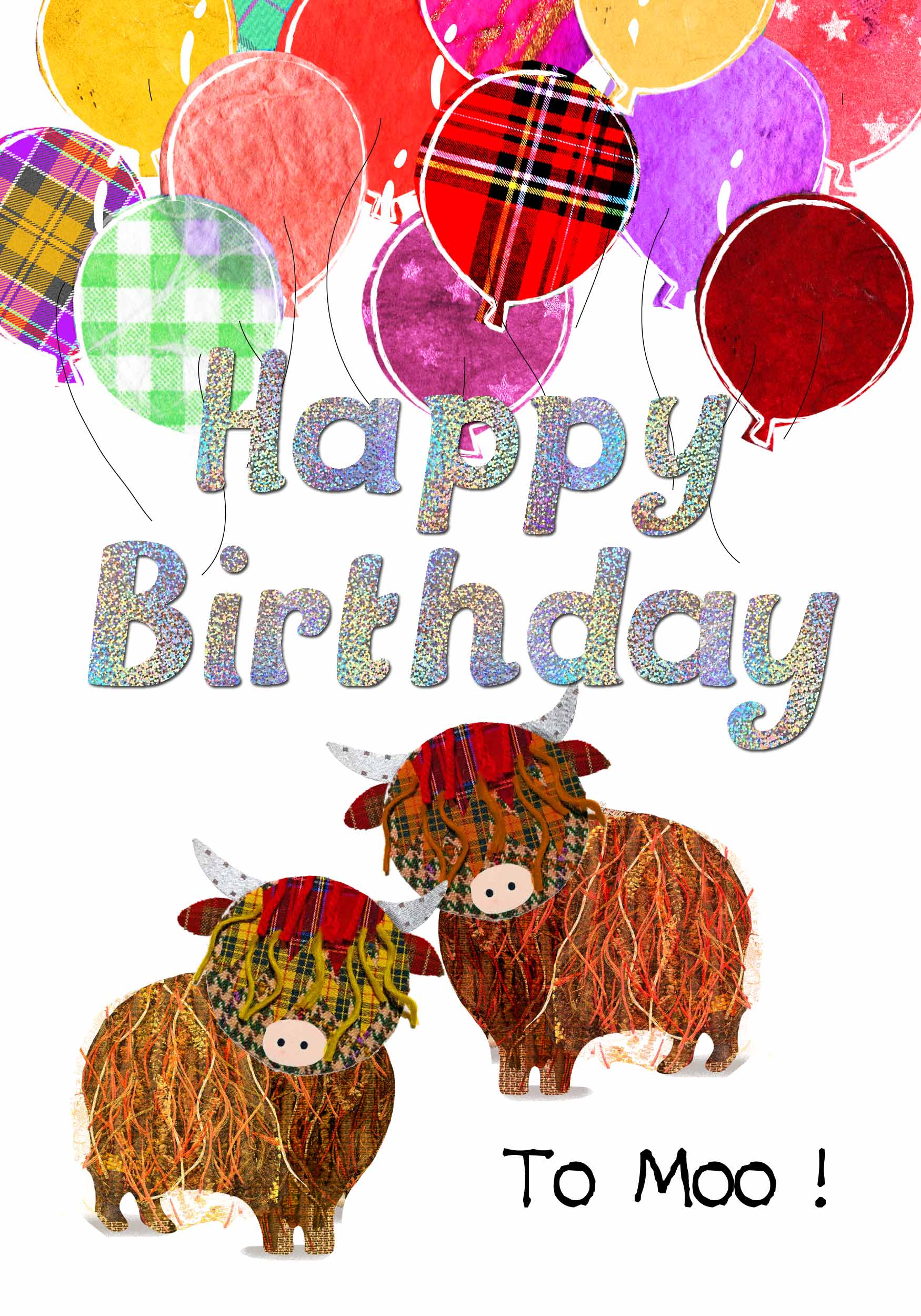 Happy Birthday to Moo Card | Scottish Creations