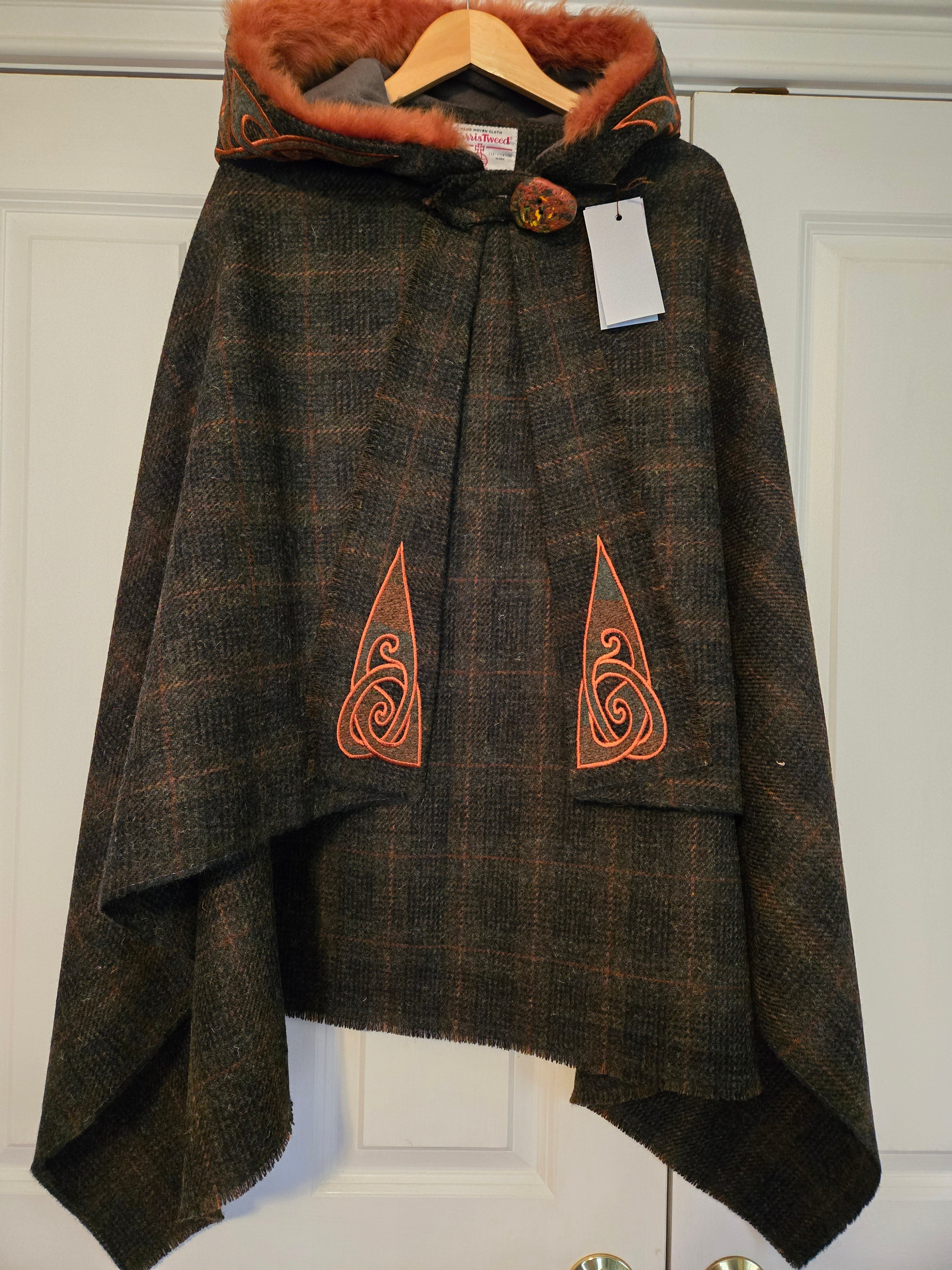 Harris Tweed Hebridean Hooded Cape