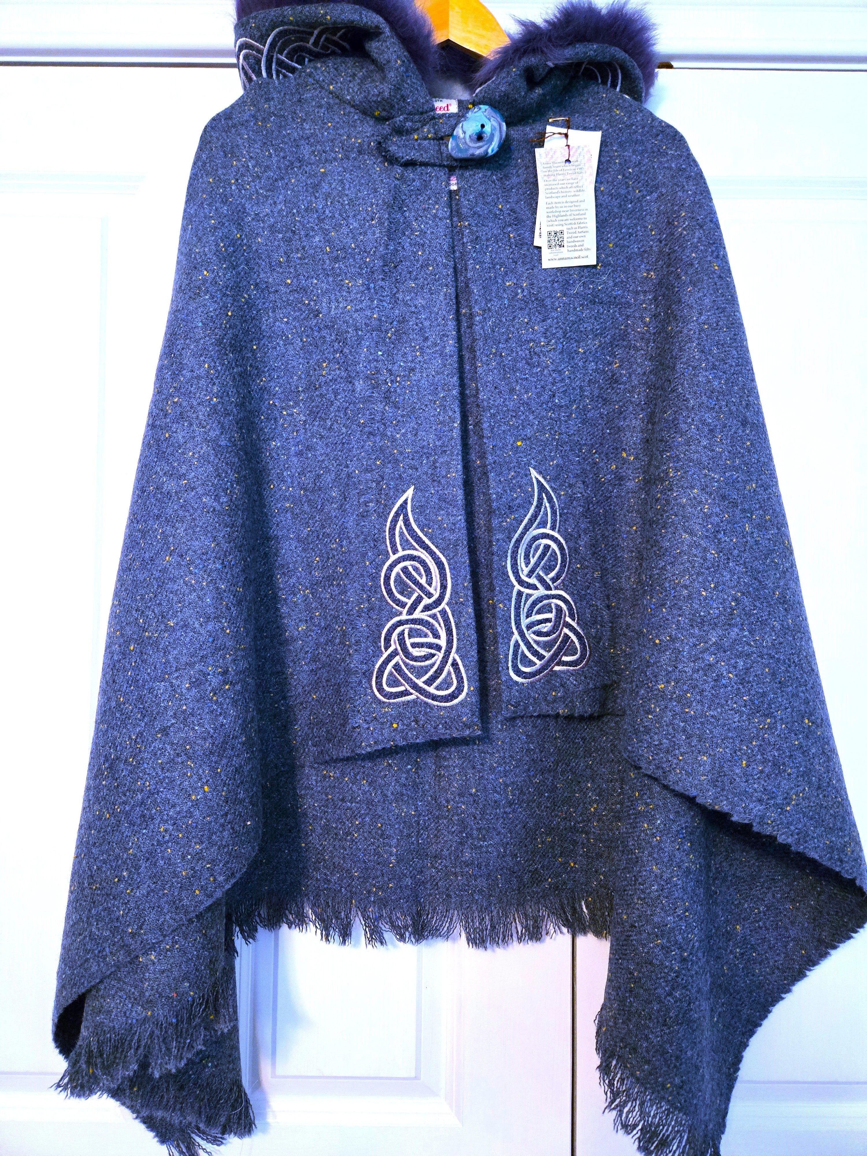 Harris Tweed Hebridean Hooded Cape