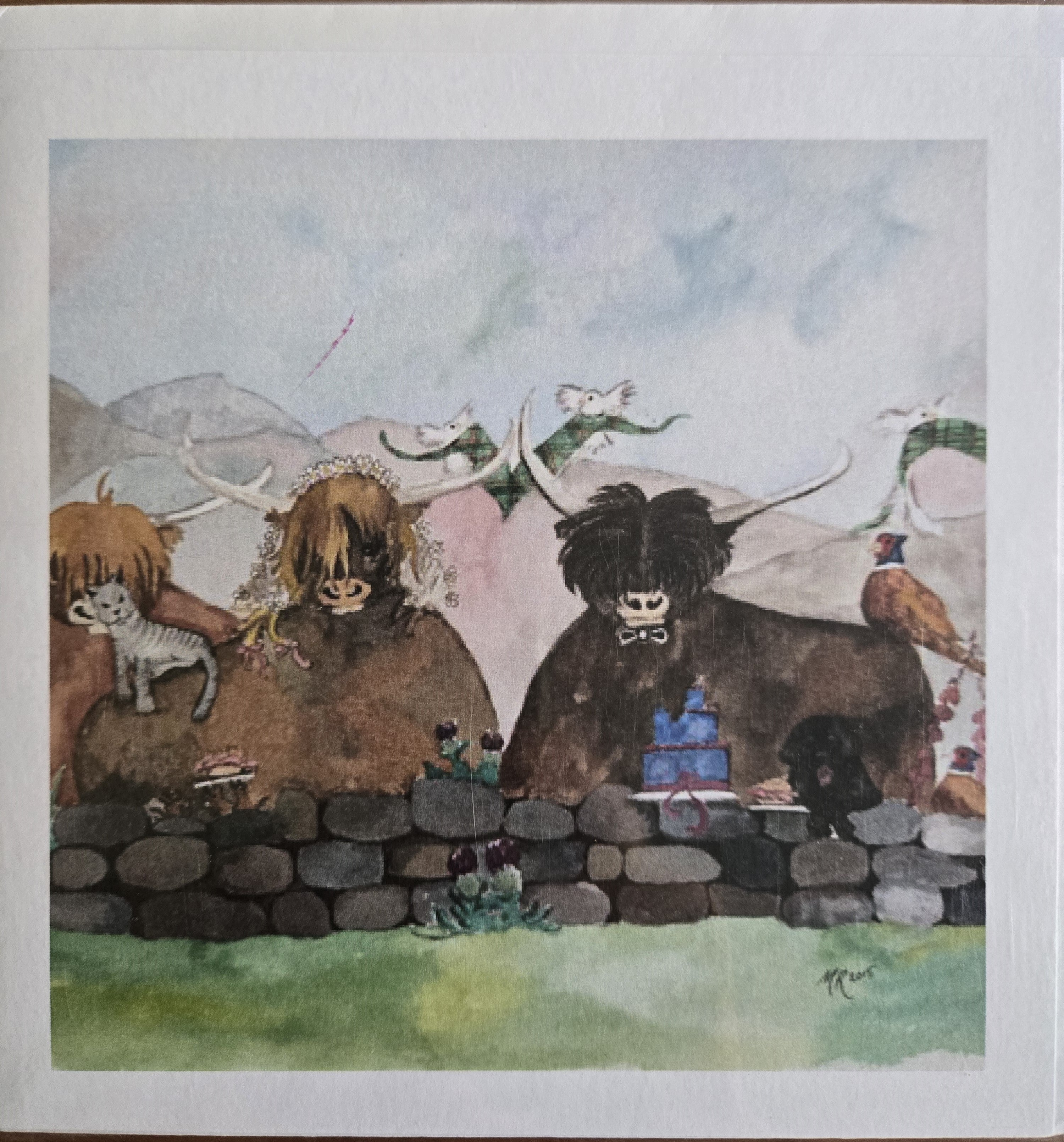 Highland Cow Wedding Card