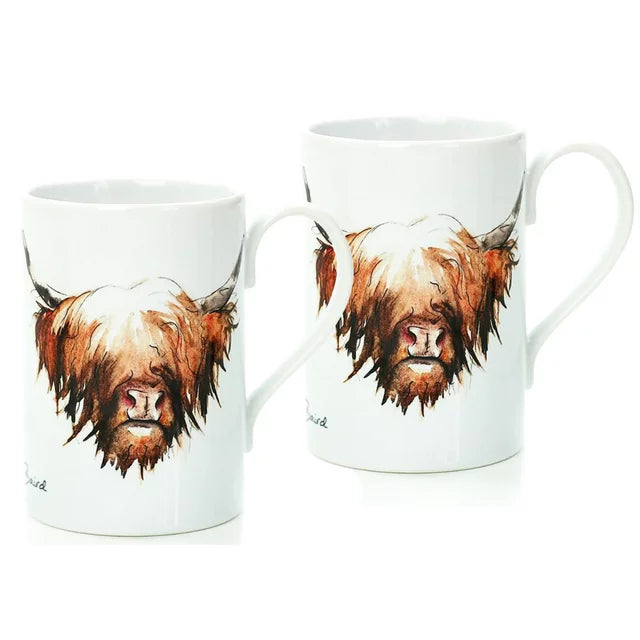 Highland Cow Porcelain Mug | Scottish Creations