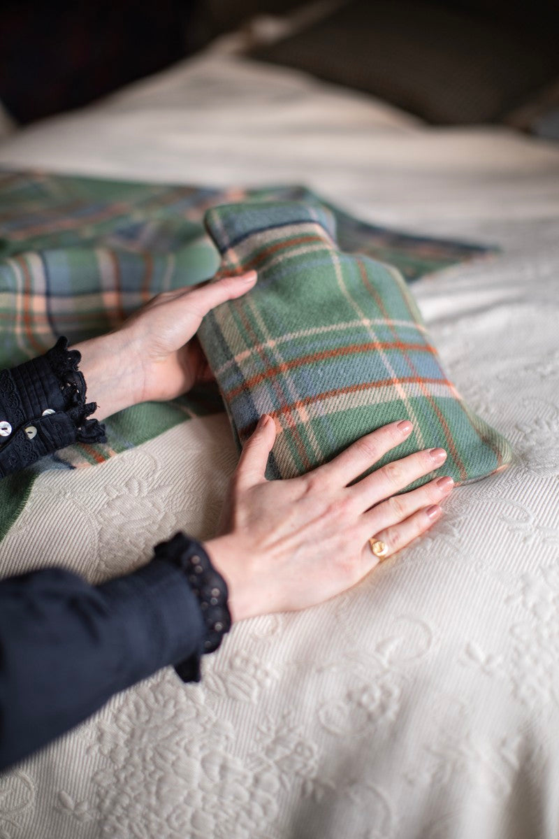 Hot Water Bottle in Lambswool Tartan