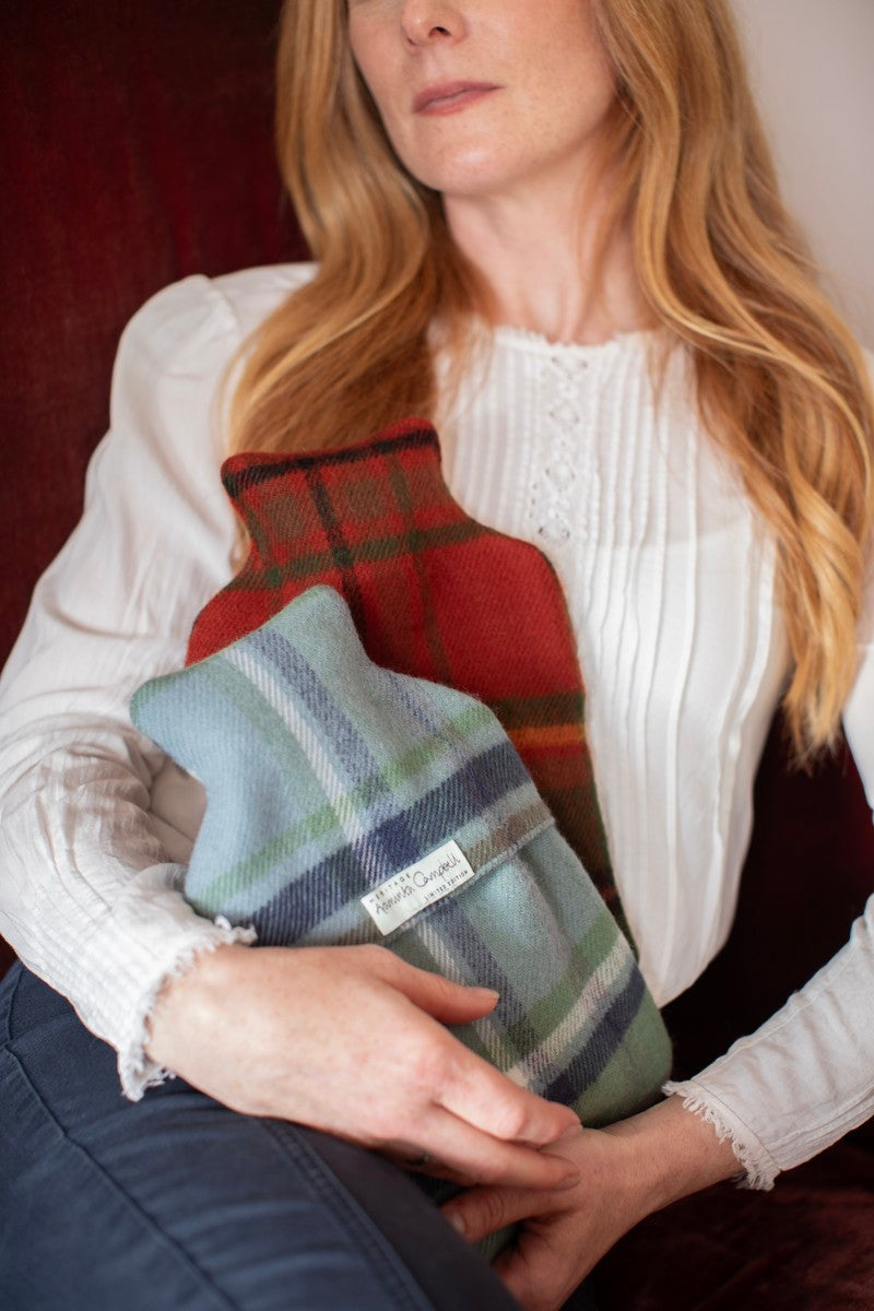 Hot Water Bottle in Lambswool Tartan