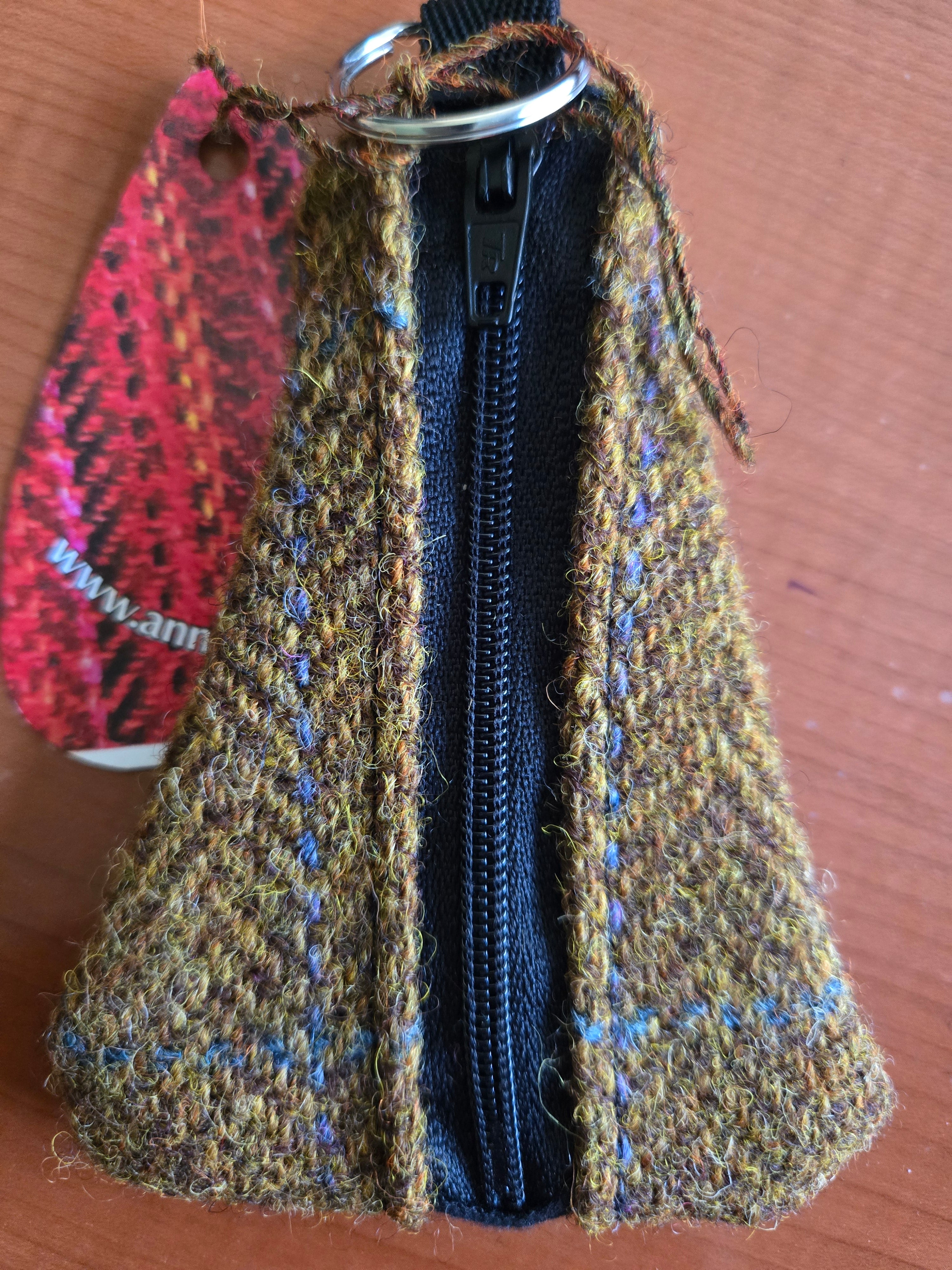 Key Ring Purse in Harris Tweed