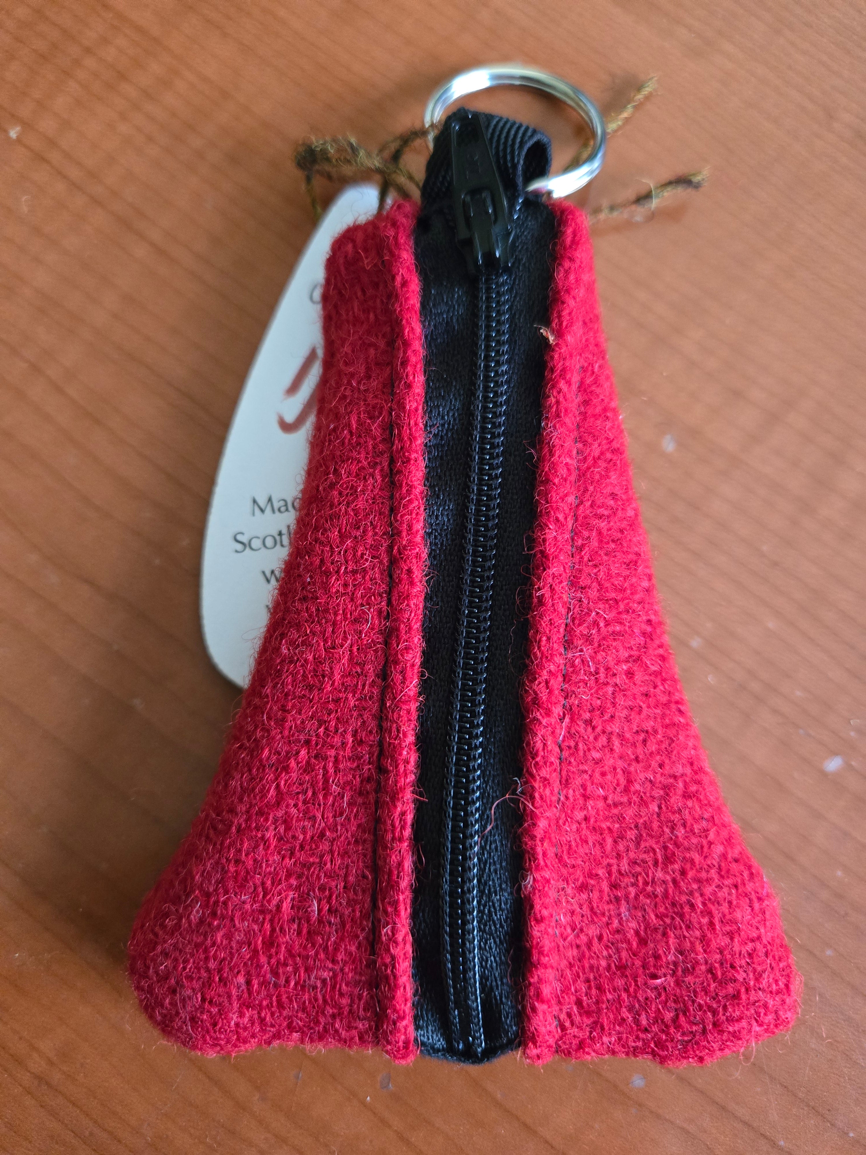 Key Ring Purse in Harris Tweed