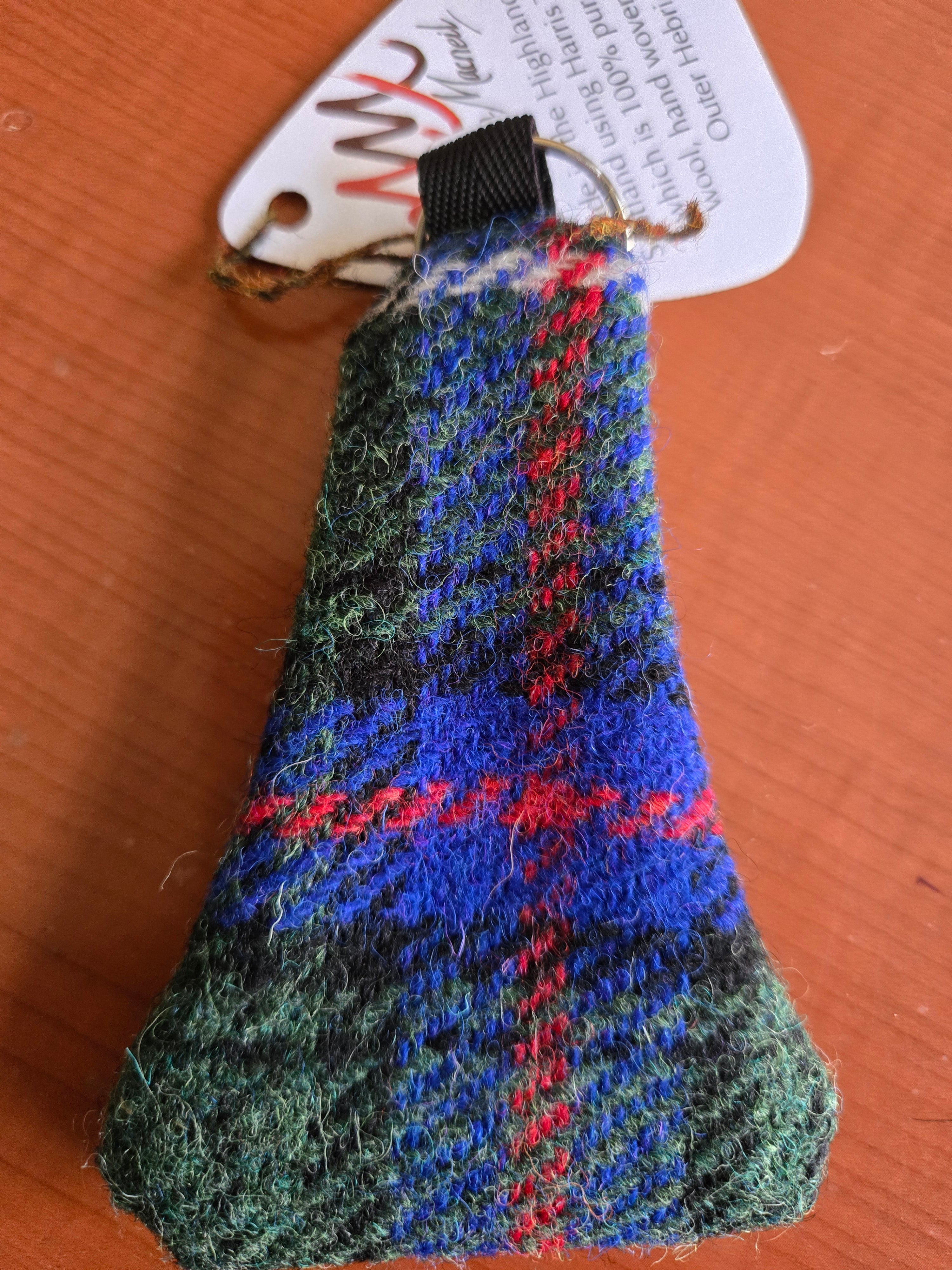 Key Ring Purse in Tartan Harris Tweed | Scottish Creations