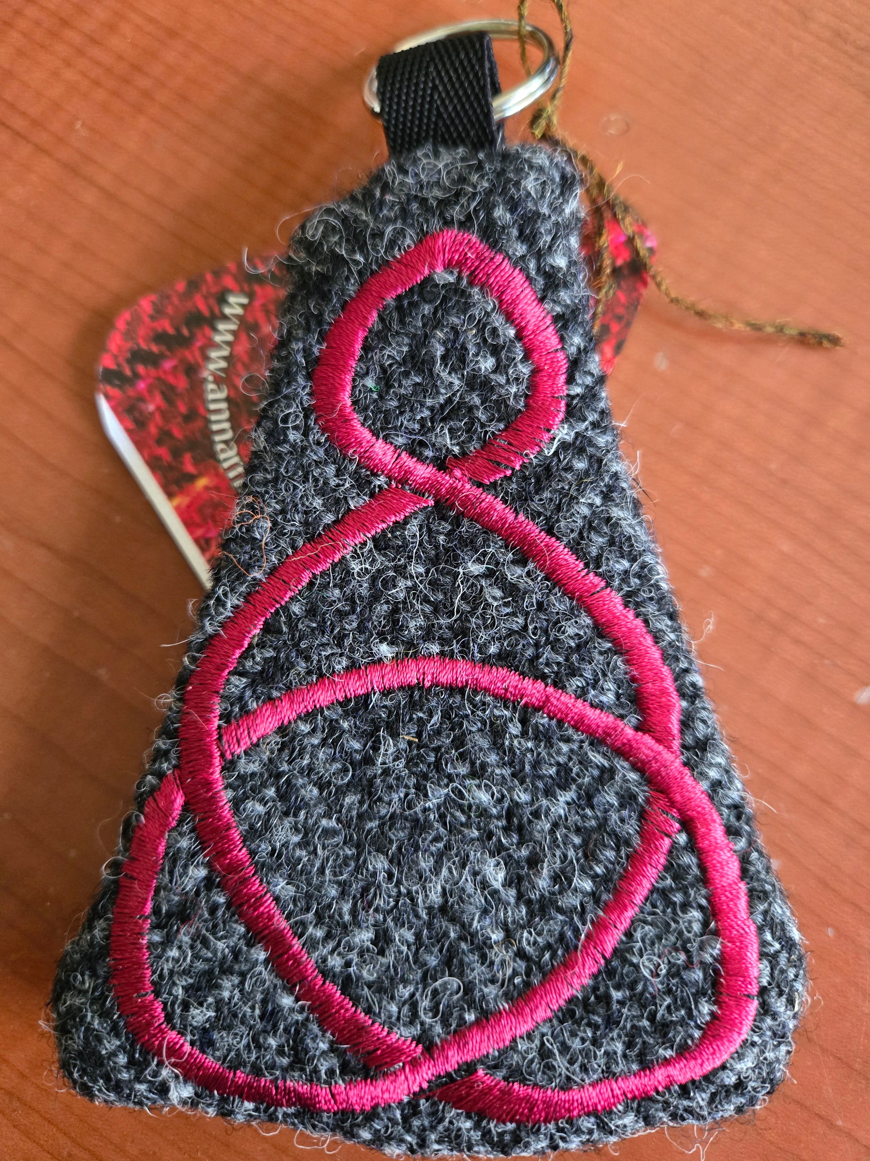 Key Ring Purse in Harris Tweed