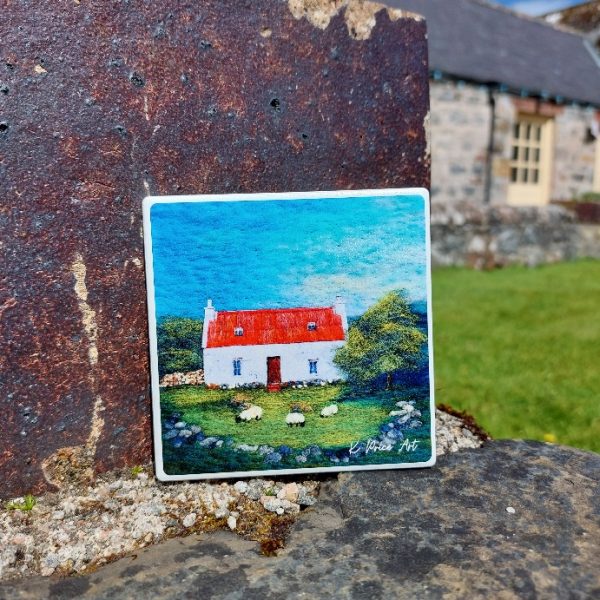 Loch Sheildaig Ceramic Coaster | Scottish Creations