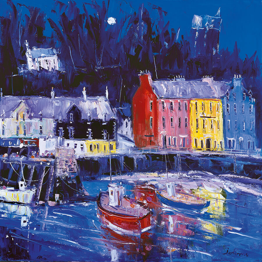 Moonrise, Tobermory, Isle of Mull Card | Scottish Creations