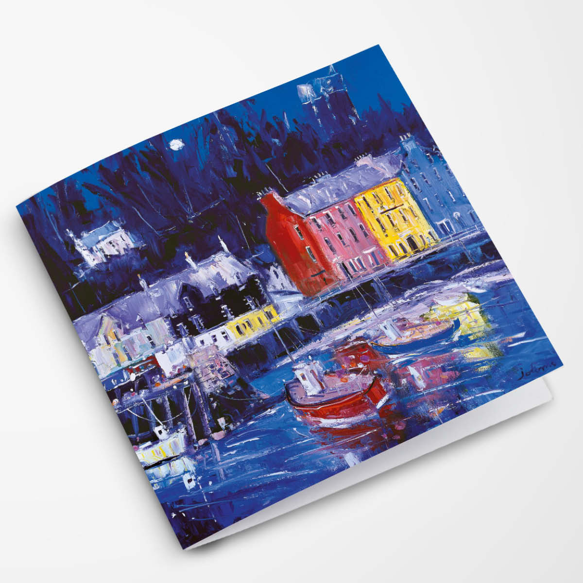 Moonrise, Tobermory, Isle of Mull Card | Scottish Creations