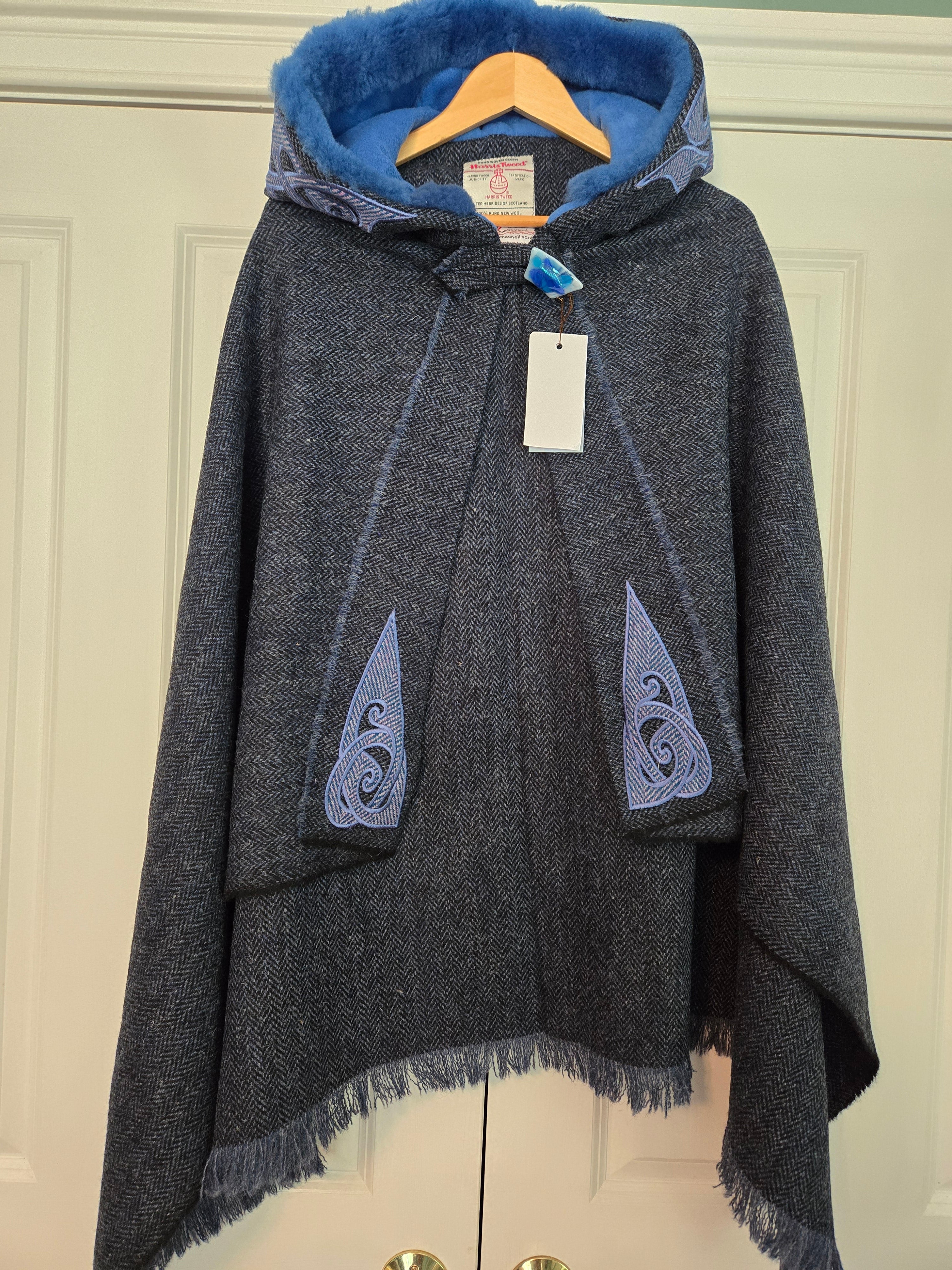 Harris Tweed Hebridean Hooded Cape