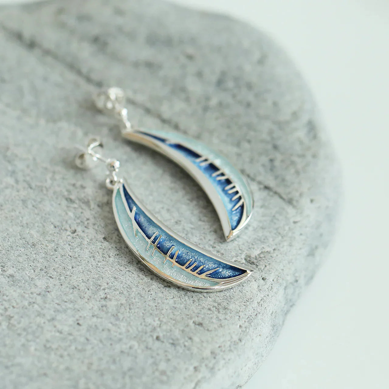 Skyran 'Moon' Drop Earrings | Scottish Creations