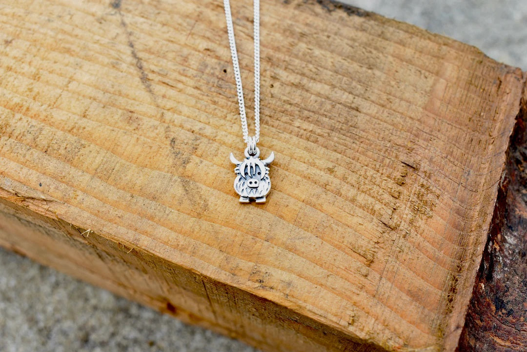 Highland Cow Charm Necklace