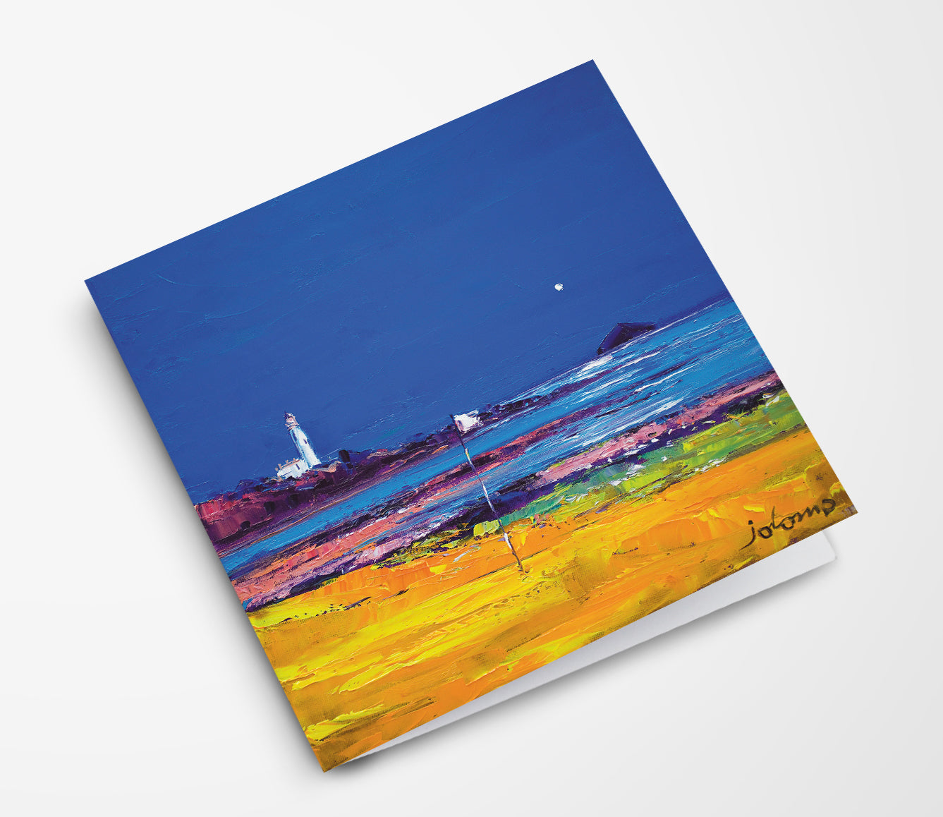 The Moon Over Turnberry & Ailsa Craig Card | Scottish Creations