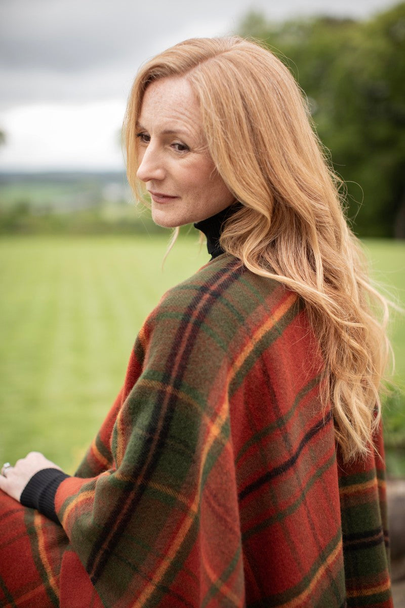 Autumn Woodlands Walk Tartan Serape