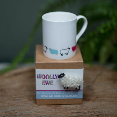 Woolly Ewe China Mug | Scottish Creations