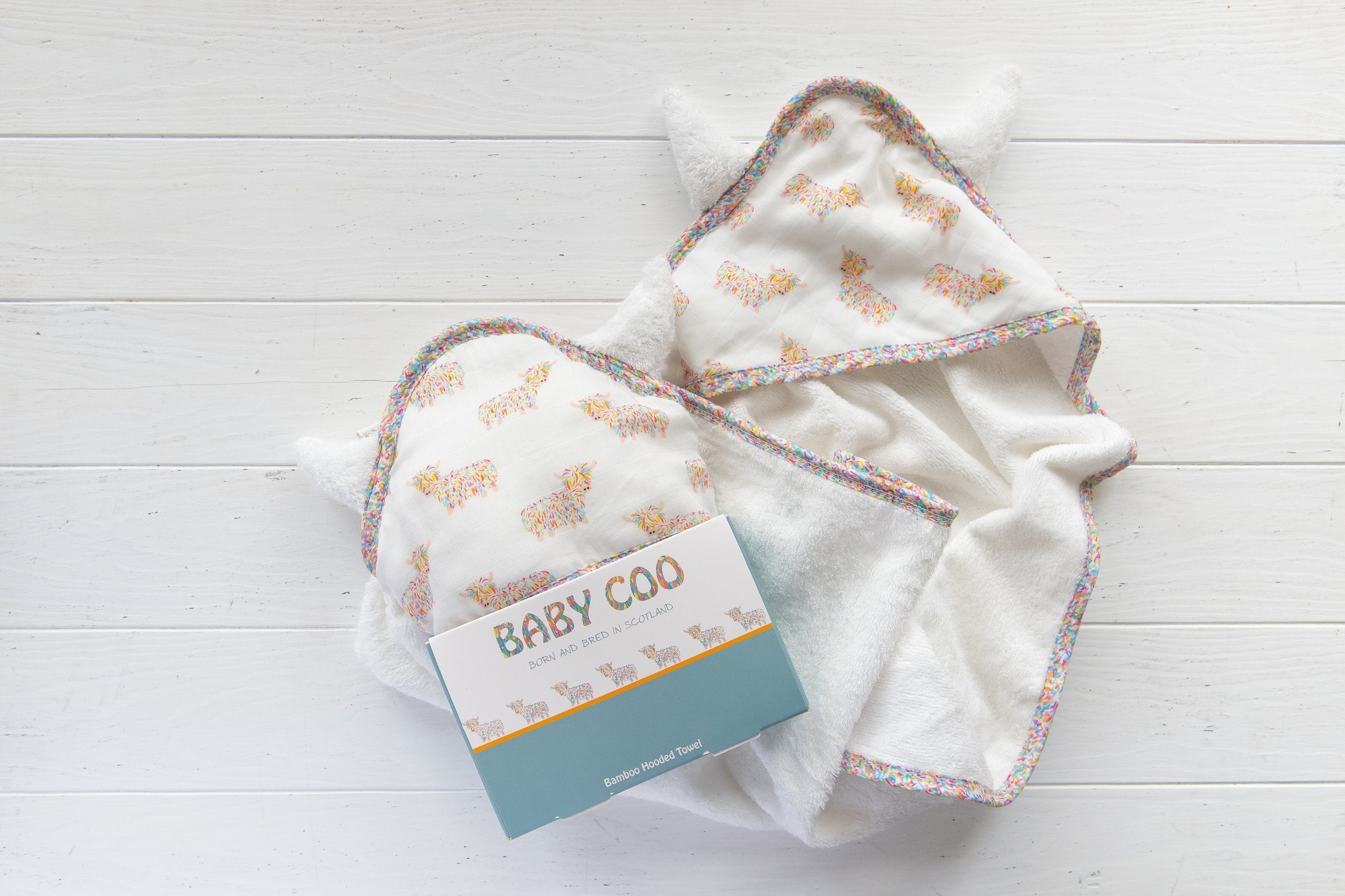 Baby Coo Hooded Towel | Scottish Creations