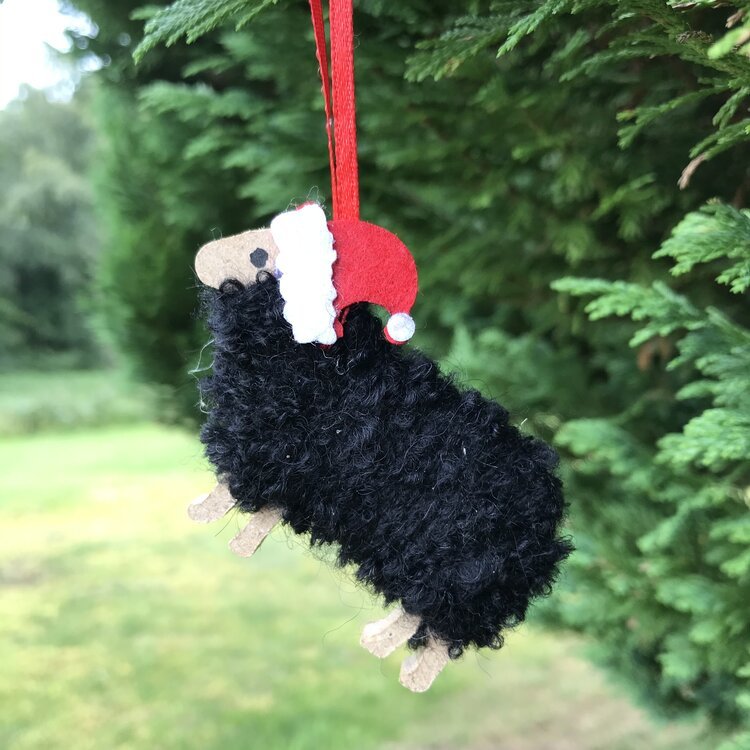 Christmas Hairy Coo Hanging Ornaments | Scottish Creations