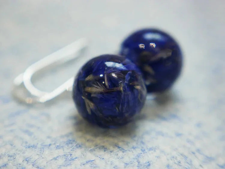 Cornflower Drop Earrings | Scottish Creations