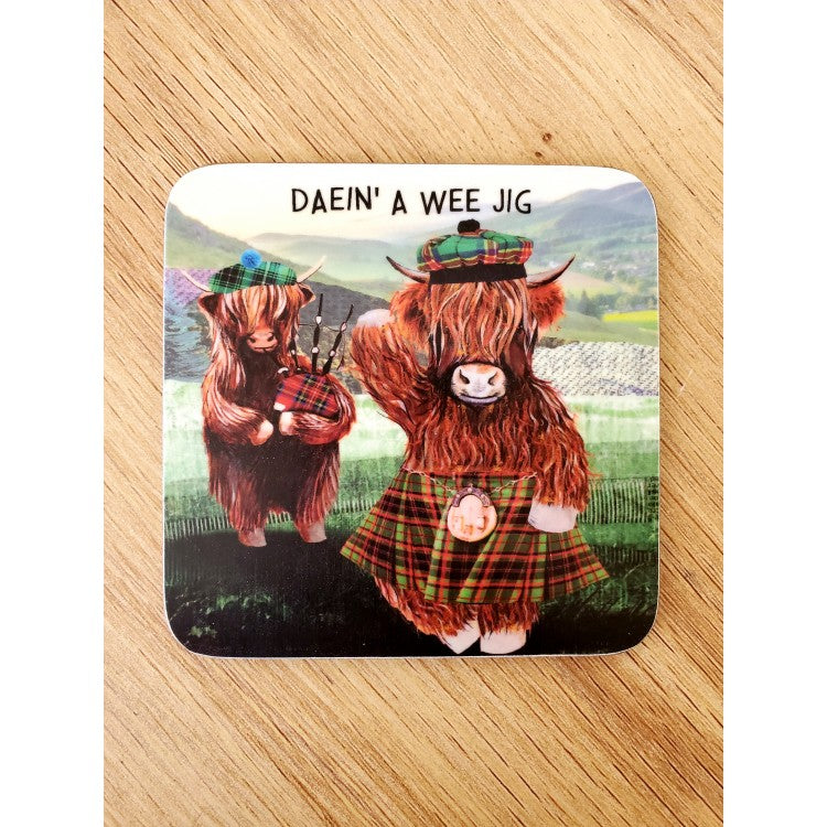 Daein A Wee Jig Coaster | Scottish Creations