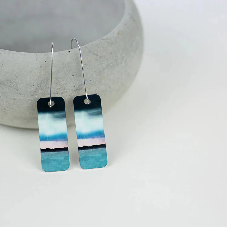 Edinburgh Aluminum & Silver Earrings | Scottish Creations