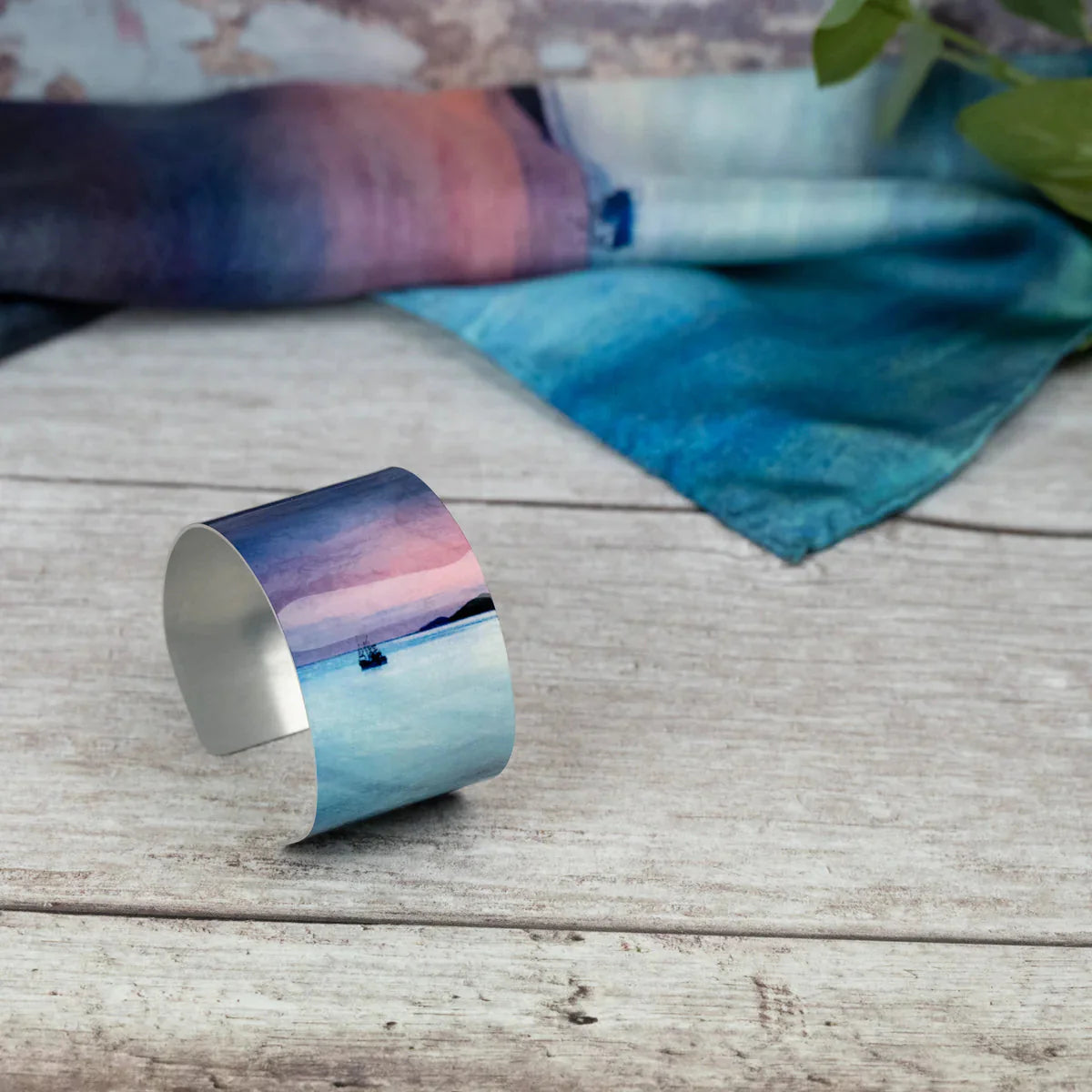 Fishing The Little Minch Cuff Bangle | Scottish Creations