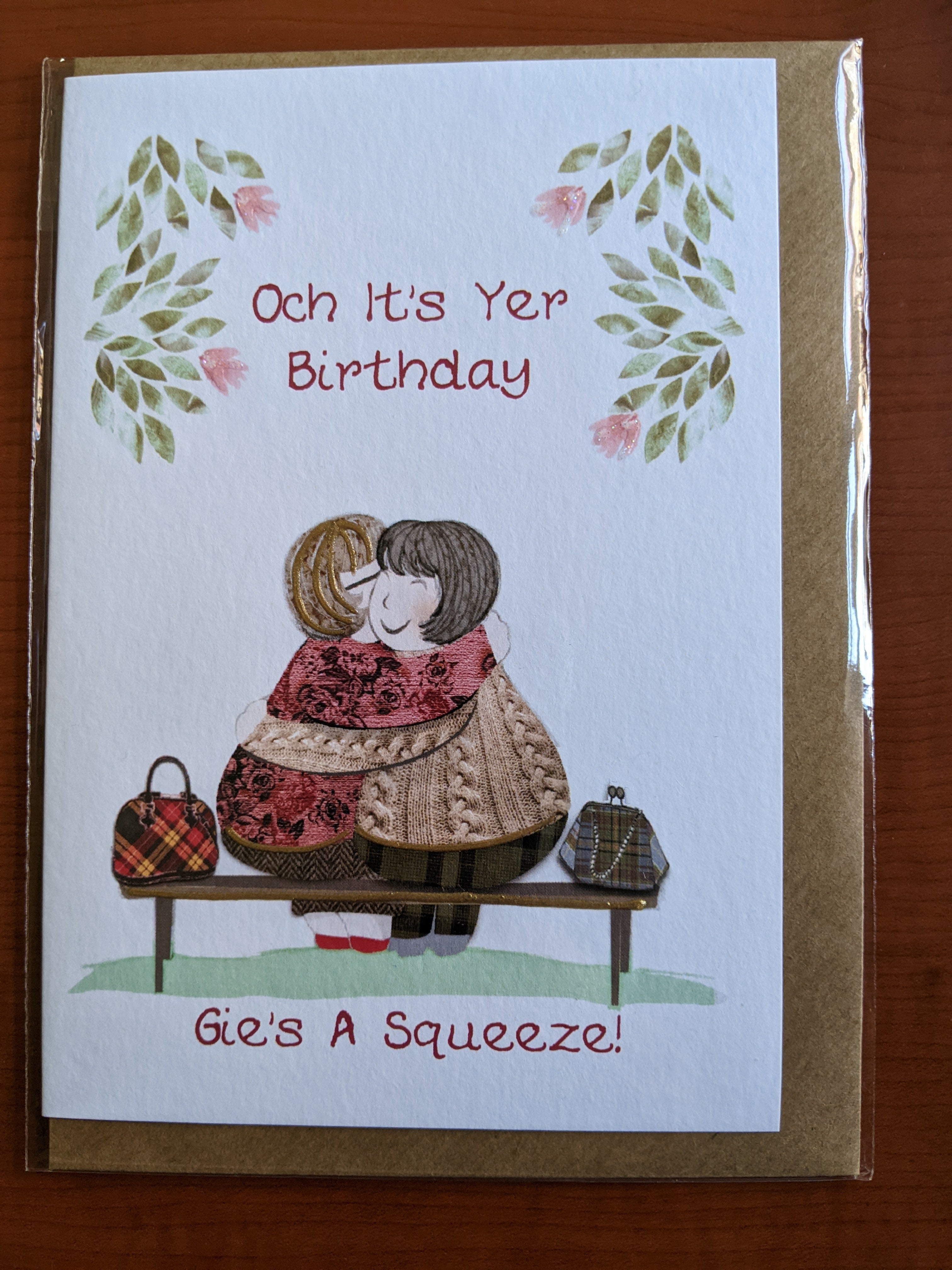 Gies A Squeeze Birthday Card | Scottish Creations