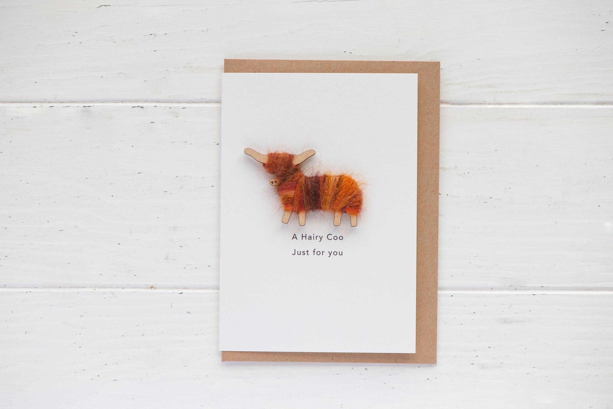 Hairy Coo Card | Scottish Creations