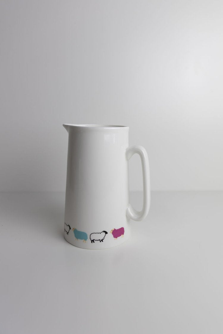 Woolly Ewe China Pitcher Jug | Scottish Creations