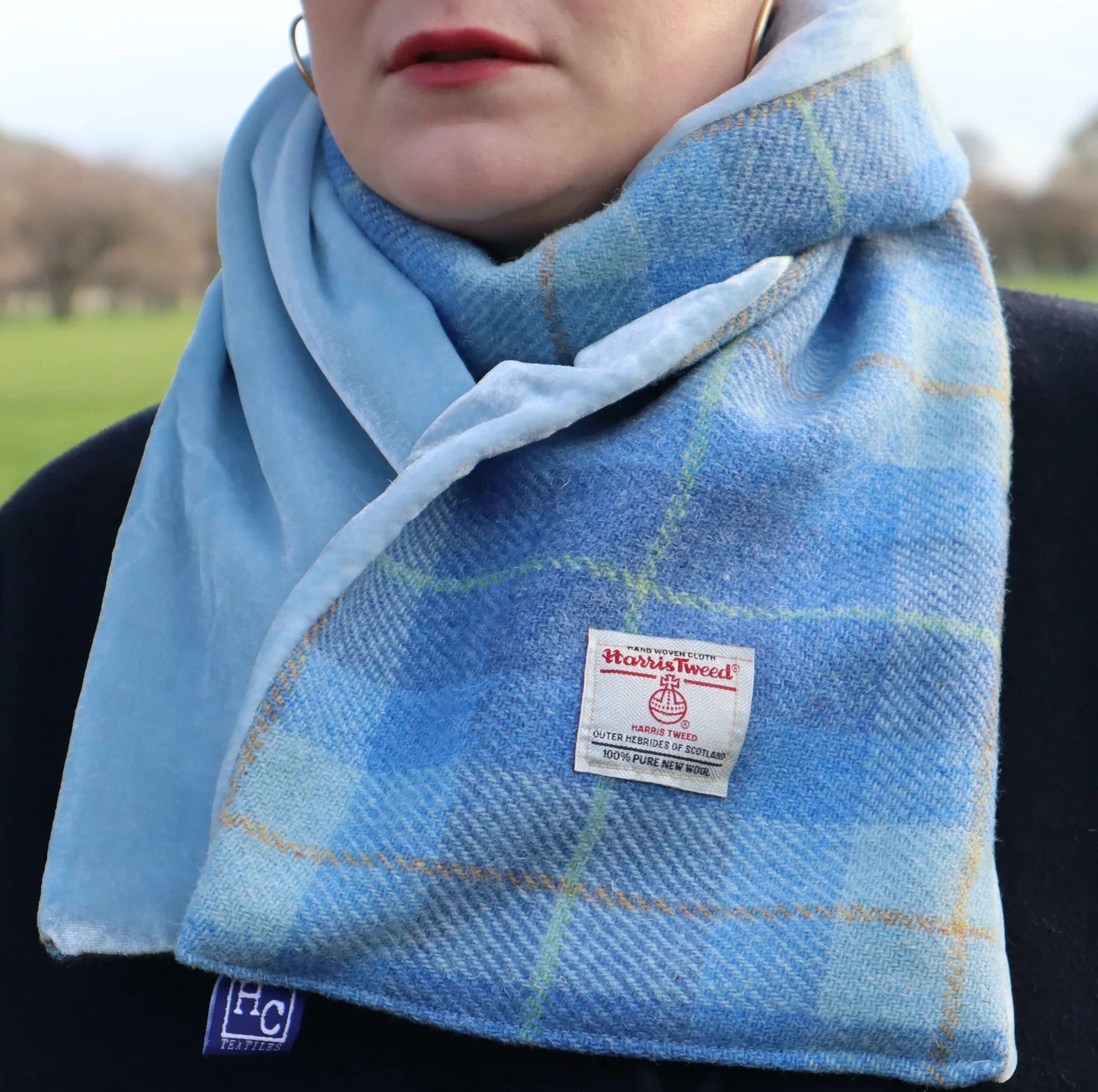 Harris Tweed & Velvet Scarves | Scottish Creations