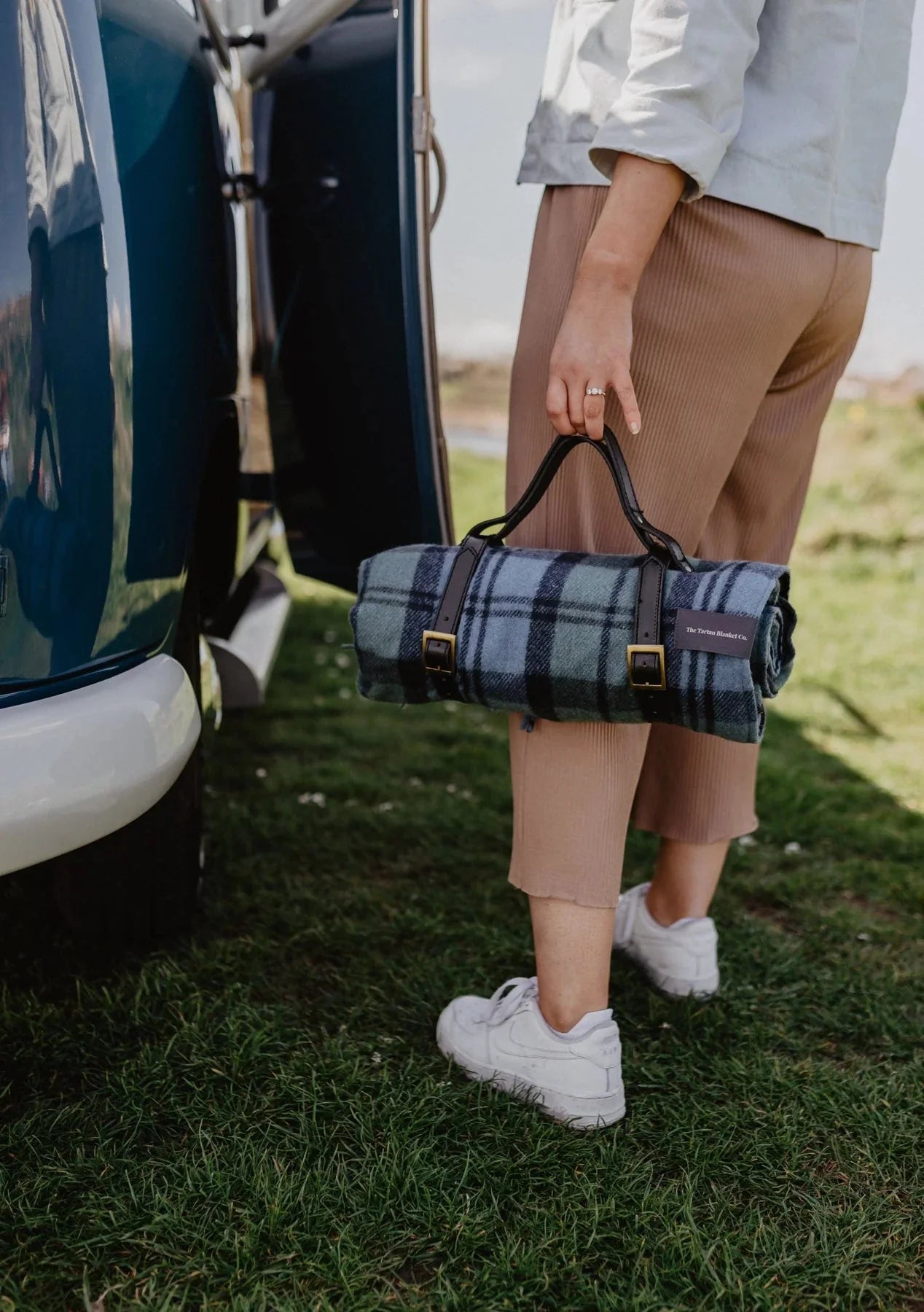 Leather Picnic Blanket Carrier | Scottish Creations