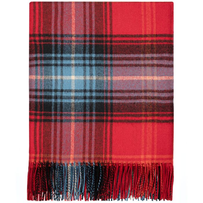 Lochcarron Ruby Tartan Lambswool Blanket | Lochcarron | Scottish Creations