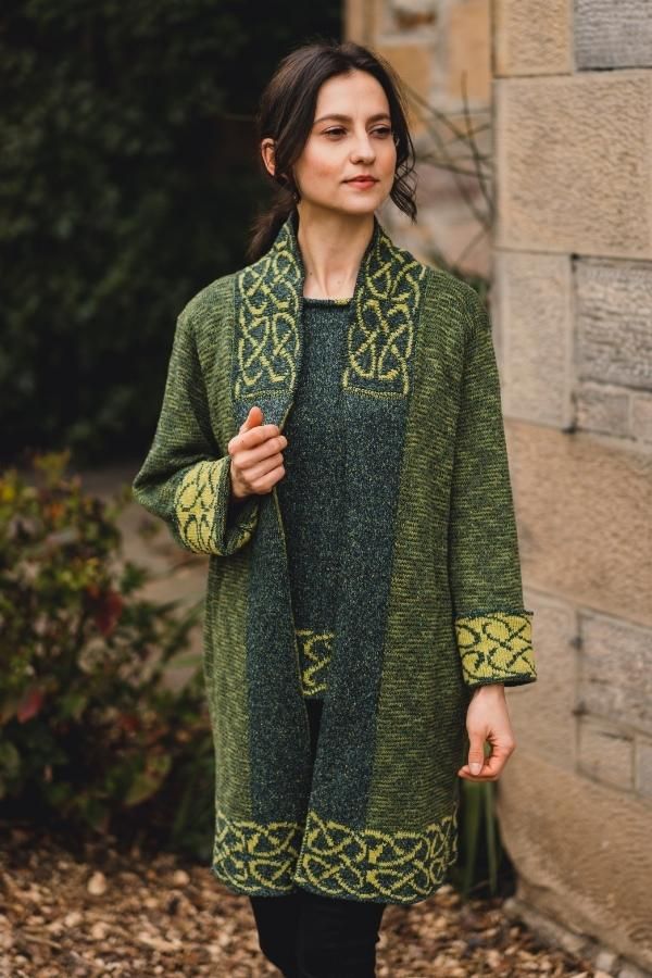 Long Mull Jacket in Moss | Scottish Creations