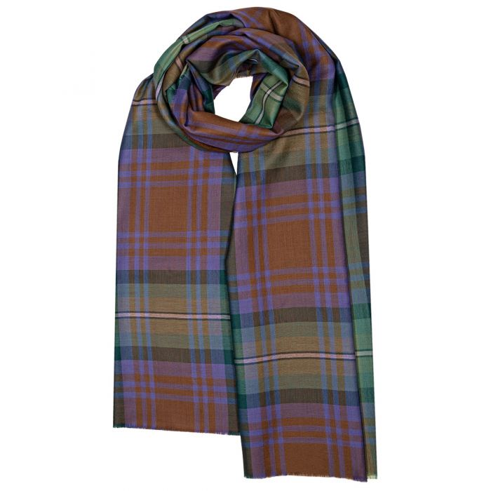 Luxury Extra Fine Merino Stole Isle of Skye Tartan | Scottish Creations