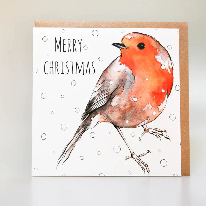 Merry Christmas Robin Card | Scottish Creations