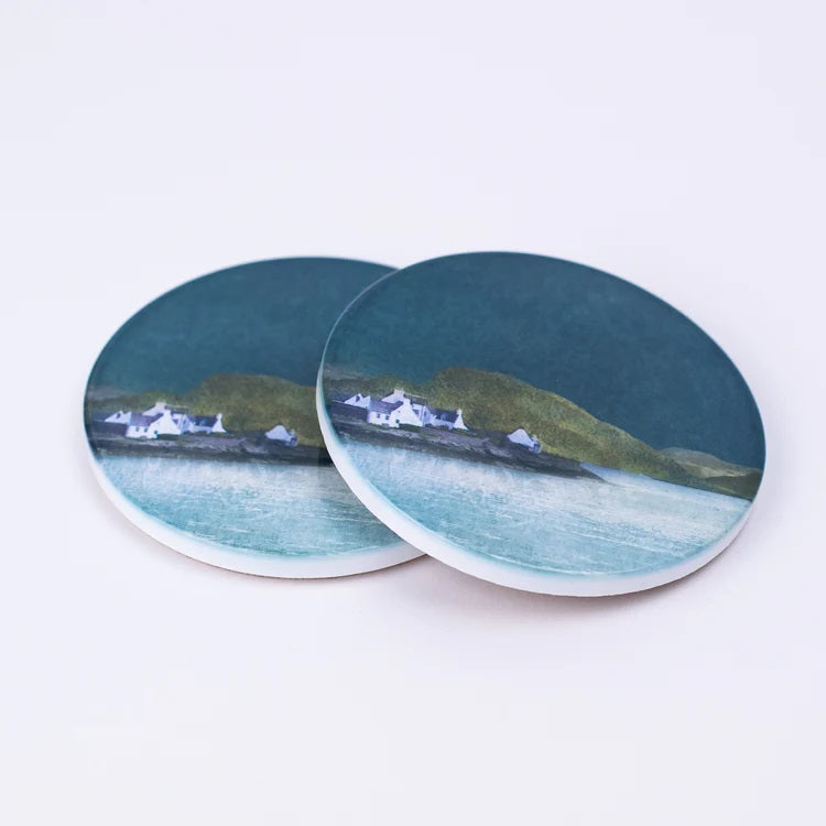 Plockton Ceramic Coaster | Scottish Creations