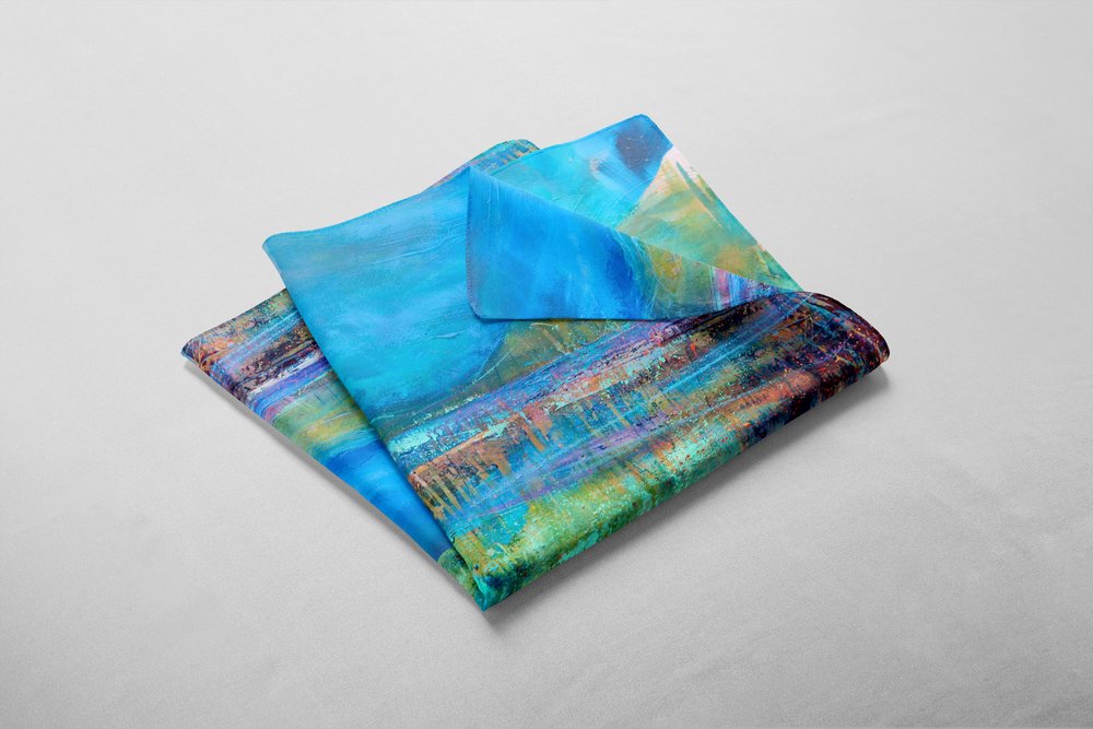 Pond Life Silk Scarf | Scottish Creations