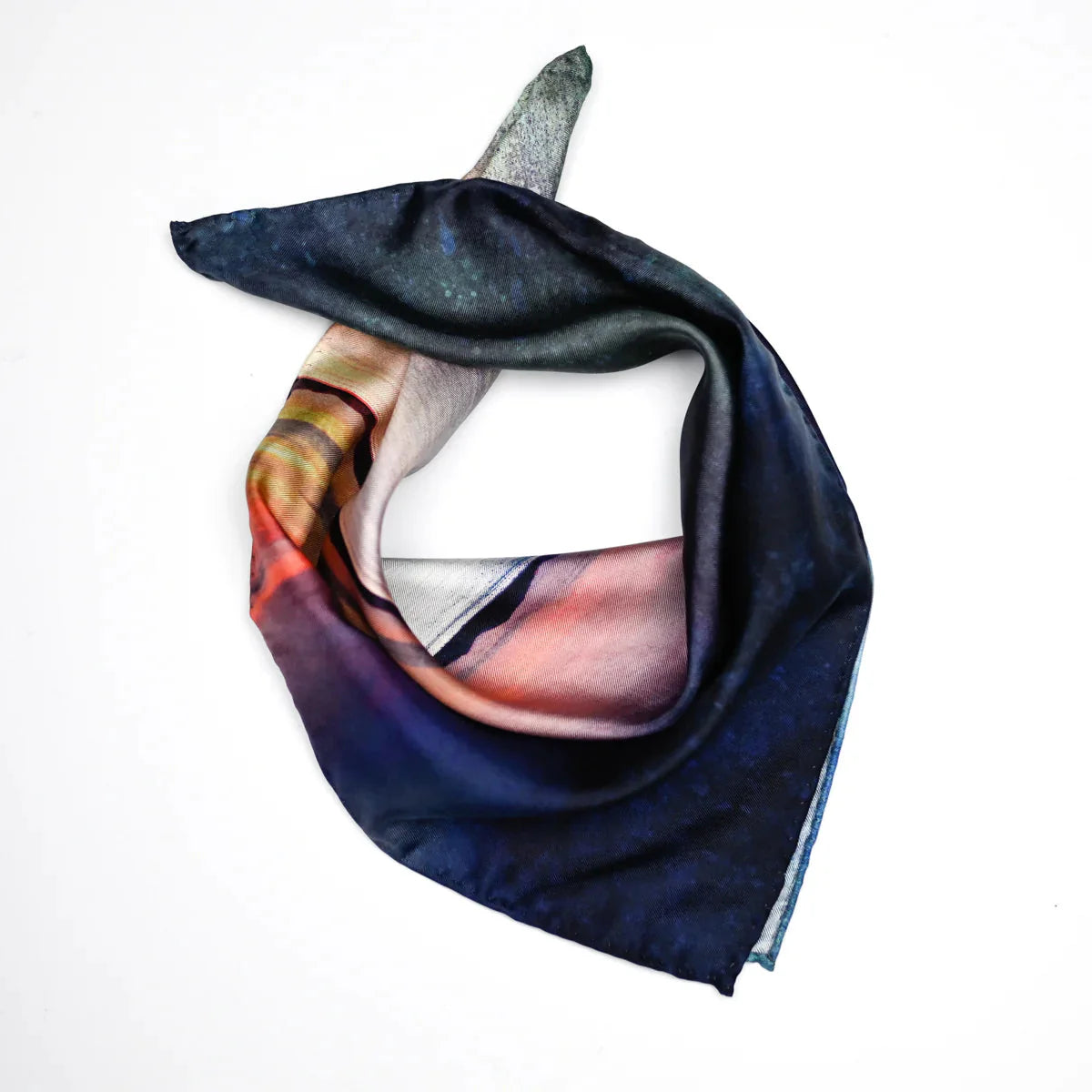 Silk Scarf - Fishing The Little Minch | Scottish Creations