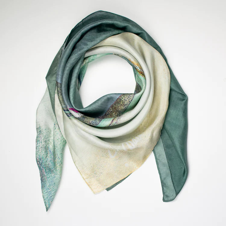 Silk scarf - The Isle of Barra | Cath Waters | Scottish Creations