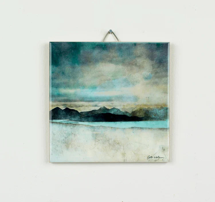 Skye from the Bealach Na Ba Applecross Ceramic Tile | Scottish Creations