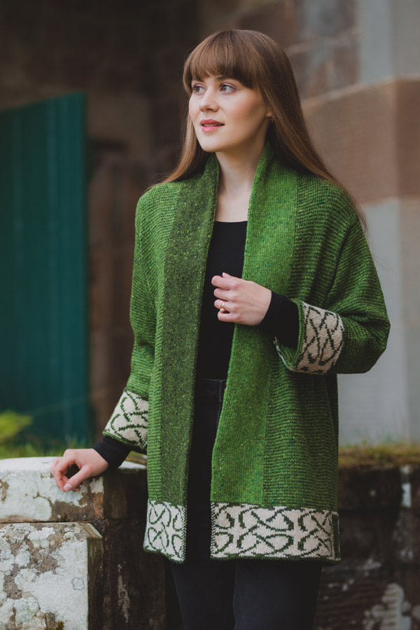 Skye Jacket in Clover Merino Wool | Scottish Creations