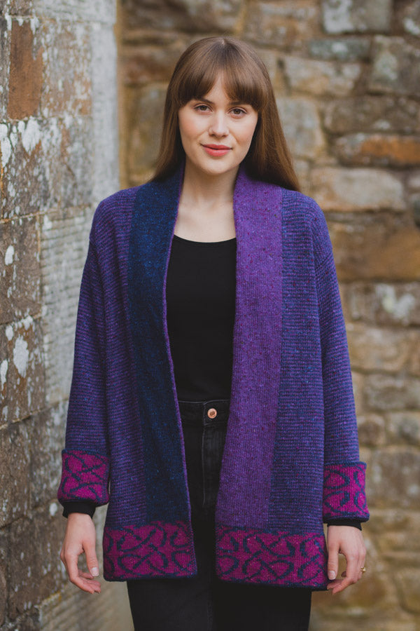 Skye Jacket in Grape Merino Wool | Scottish Creations