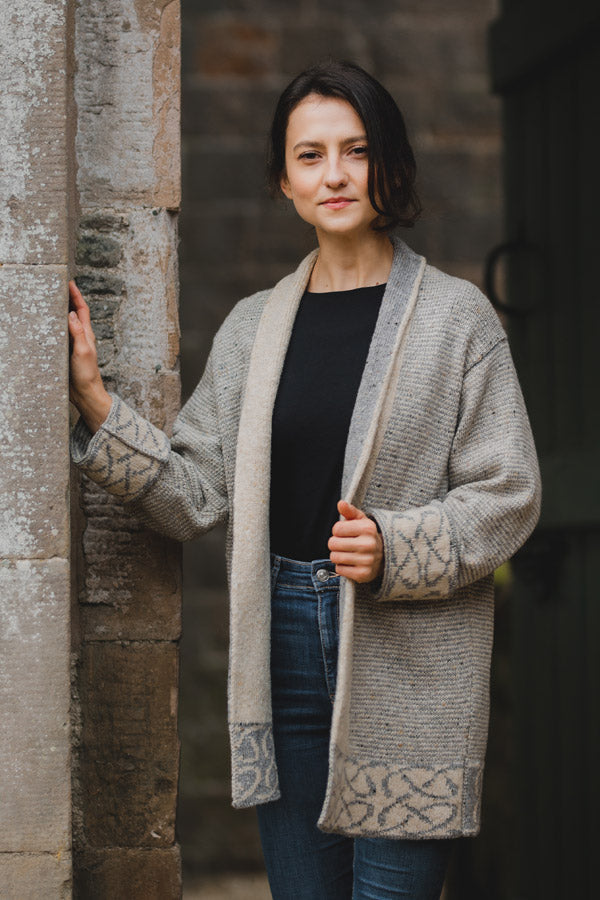 Skye Jacket in Mist Merino Wool | Scottish Creations